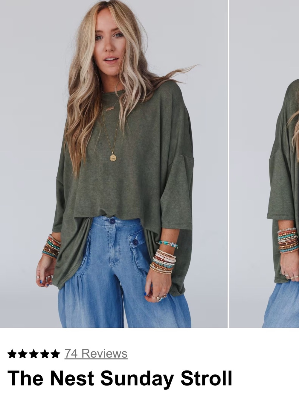 Three Bird Nest The Nest Sunday Stroll Oversized Tee